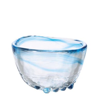 Daruma Sake-Glas blau